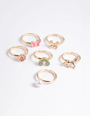 Kids Pastel Mythical Ring 6-Pack