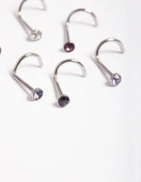 Surgical Steel Basic 6-Pack Nose Studs