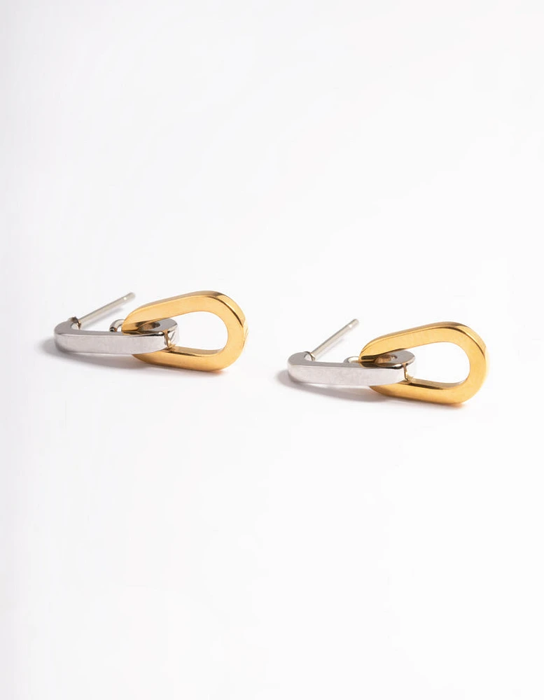 Surgical Steel Chain Link Drop Earrings