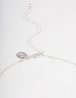 Silver Fluorite Cage Twist Necklace