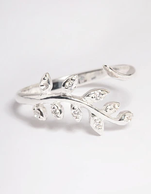 Sterling Silver Leaf Wrap Ring