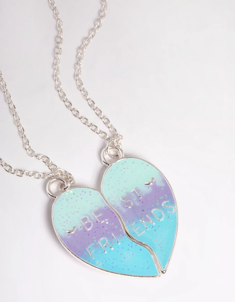 Kids Pastel Heart BFF Necklace Pack