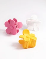 90s Mini Daisy Hair Claw Clips Pack
