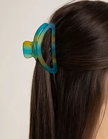 Green Ombre Rounded Claw Clip