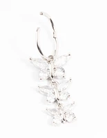 Surgical Steel Cubic Zirconia Three Butterfly Belly Ring