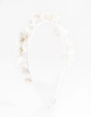 White Flower Headband