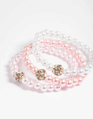 Kids Pearl Stretch Bracelet Pack