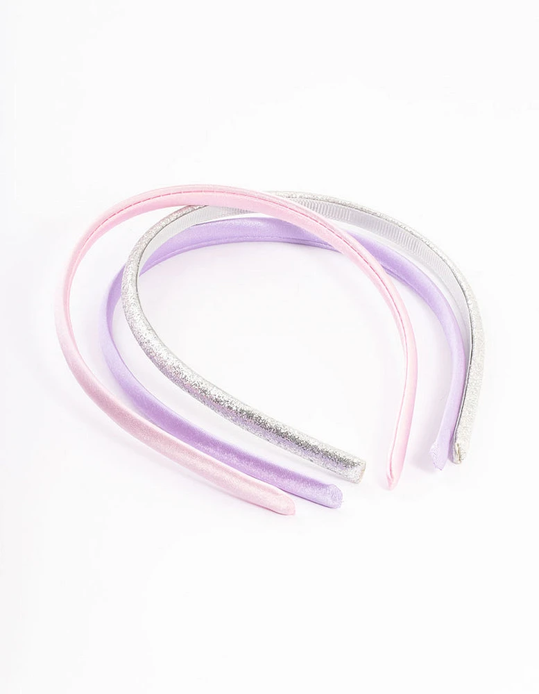 Kids Glitter & Satin Headband Pack