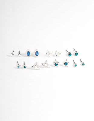 Silver Garden Celestial Earrings 8-Pack