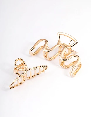 Gold Twist & Swirl Claw Pack