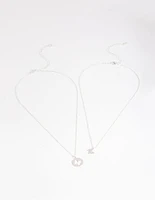 Silver Butterfly Cut Out Necklace Pack