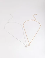 Mixed Metal Freshwater Pearl Classic Necklace Pack