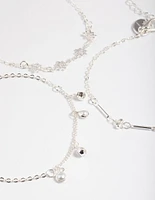 Silver Star & Pearl Droplet Bracelet Pack