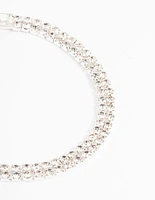 Silver Classic Cupchain Tennis Bracelet