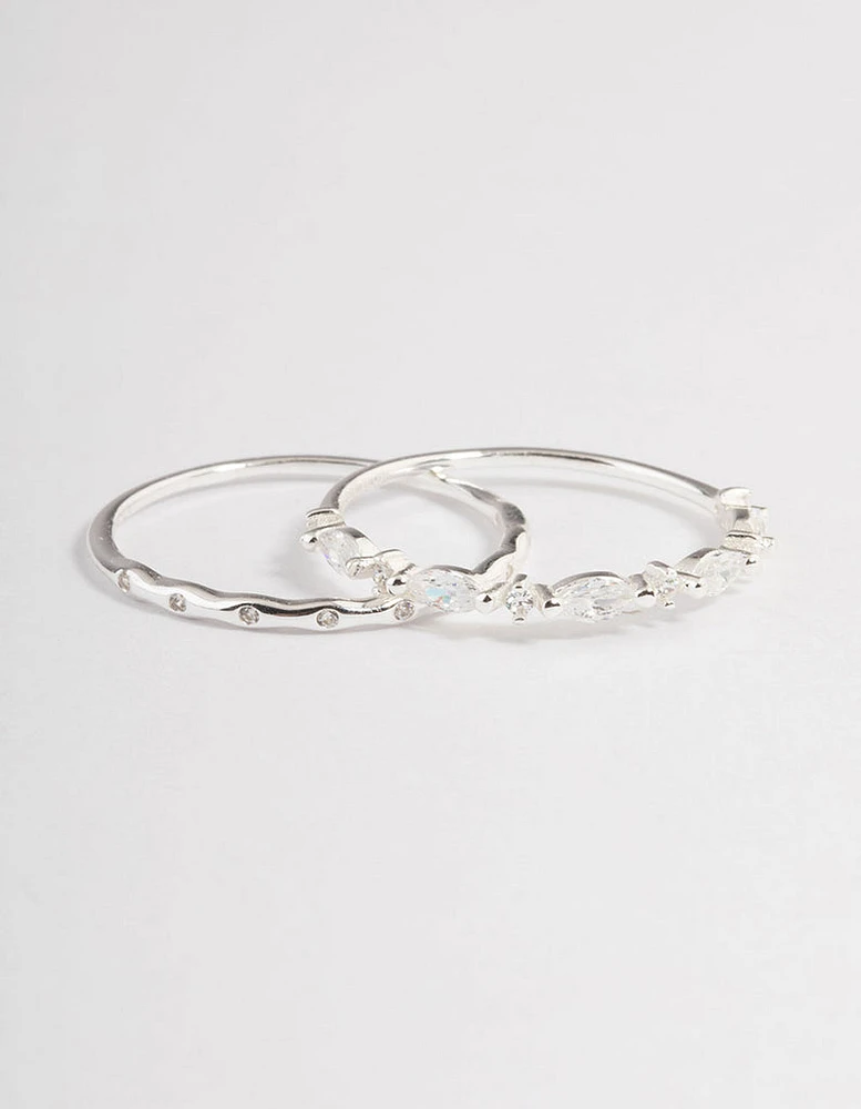 Sterling Silver Marquise Ring Pack