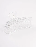 Clear Zig Zag Hair Claw Clip