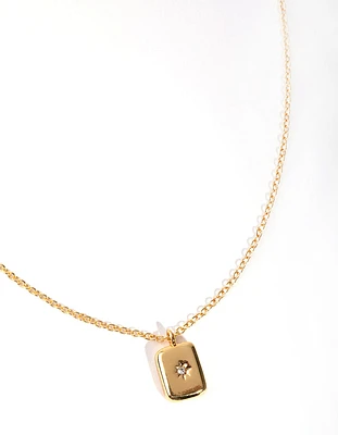 Gold Plated Pendant Necklace