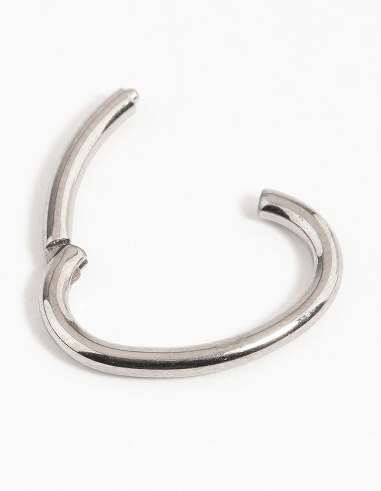 Surgical Steel Oval Clicker Ring