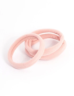 Blush Fabric Hair Tie Pack