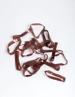 Brown Mini Hair Elastics 60-Pack