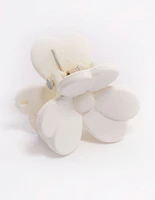 Cream Mini Daisy Hair Claw Clip