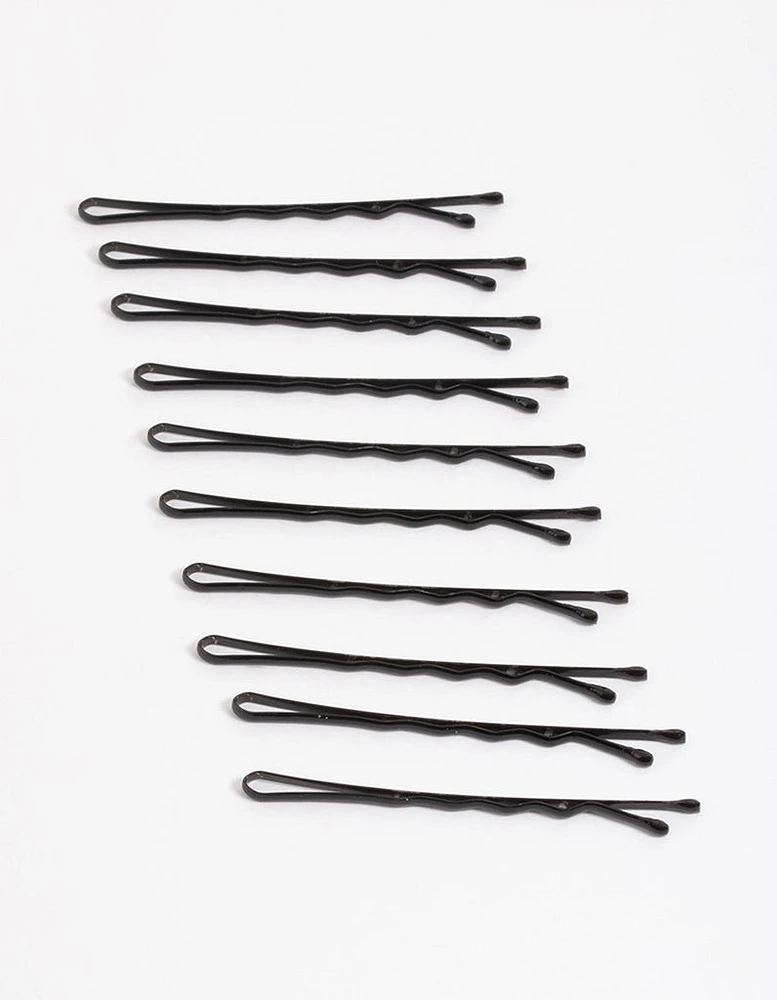 Coated Black Bobby Pin 10-Pack
