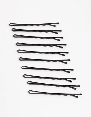 Coated Black Bobby Pin 10-Pack