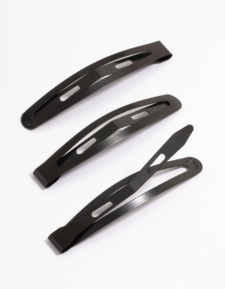 Coated Black Long Snap Clip Pack