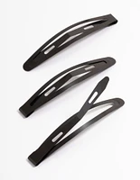 Coated Black Large Long Snap Clip Pack