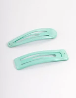 Coated Teal Mixed Bubble Snap Clip Pack