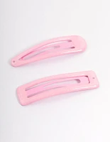 Coated Pink Mixed Bubble Snap Clip Pack
