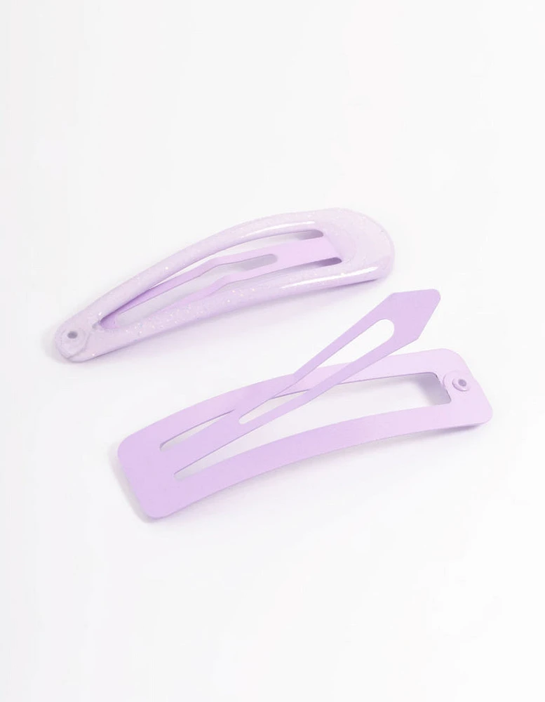 Coated Purple Mixed Bubble Snap Clip Pack