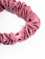 Blush Fabric Narrow Scrunchie