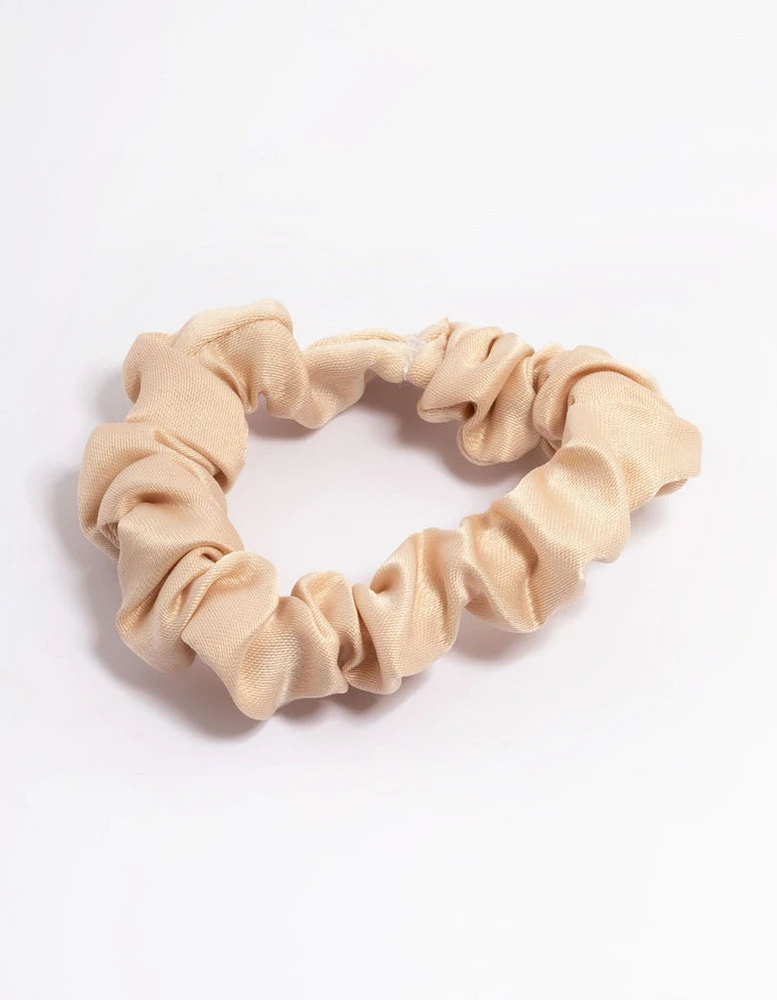 Neutral Fabric Narrow Scrunchie