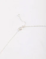 Sterling Silver Cubic Zirconia Pave Heart Necklace