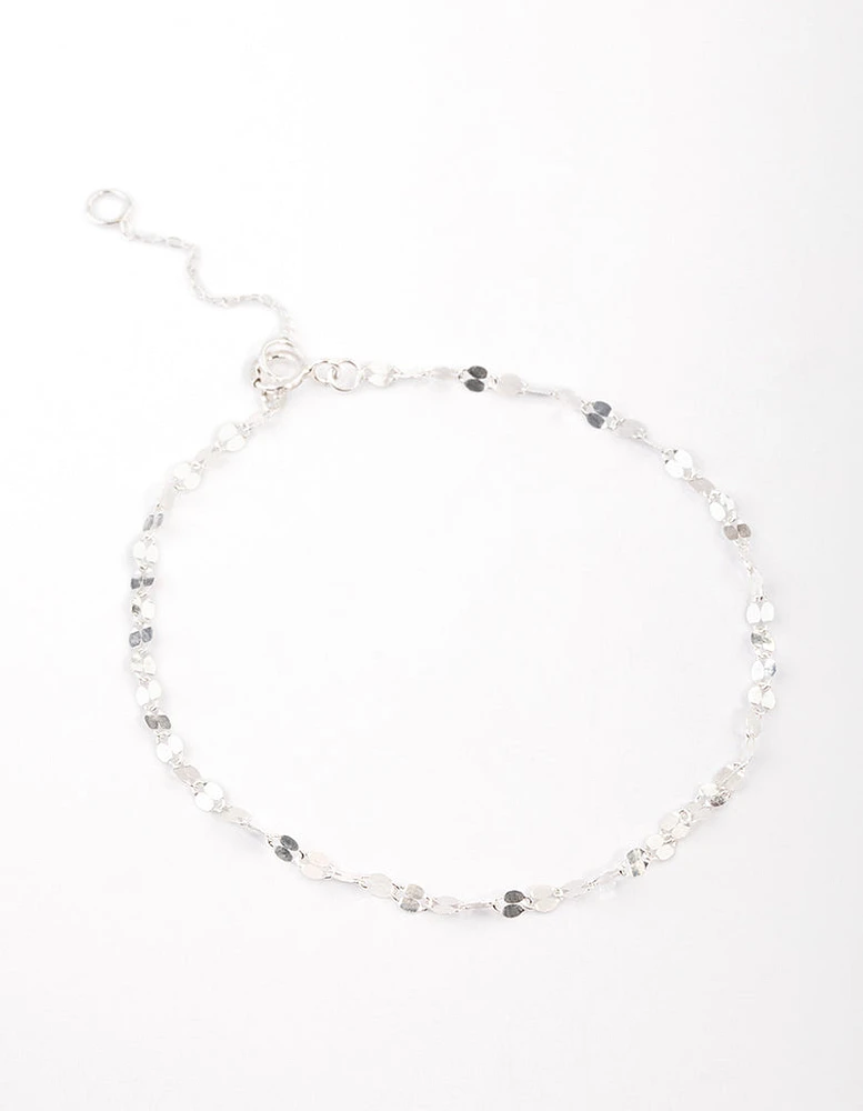 Sterling Silver Mirror Link Bracelet