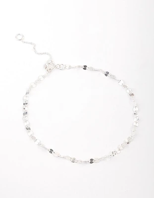 Sterling Silver Mirror Link Bracelet