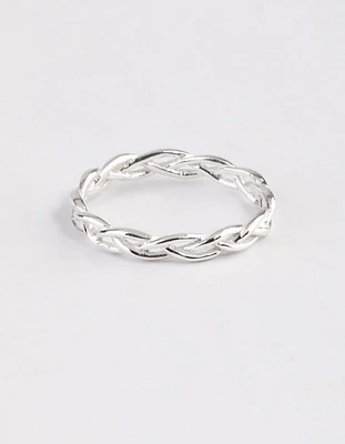 Sterling Silver Braided Ring