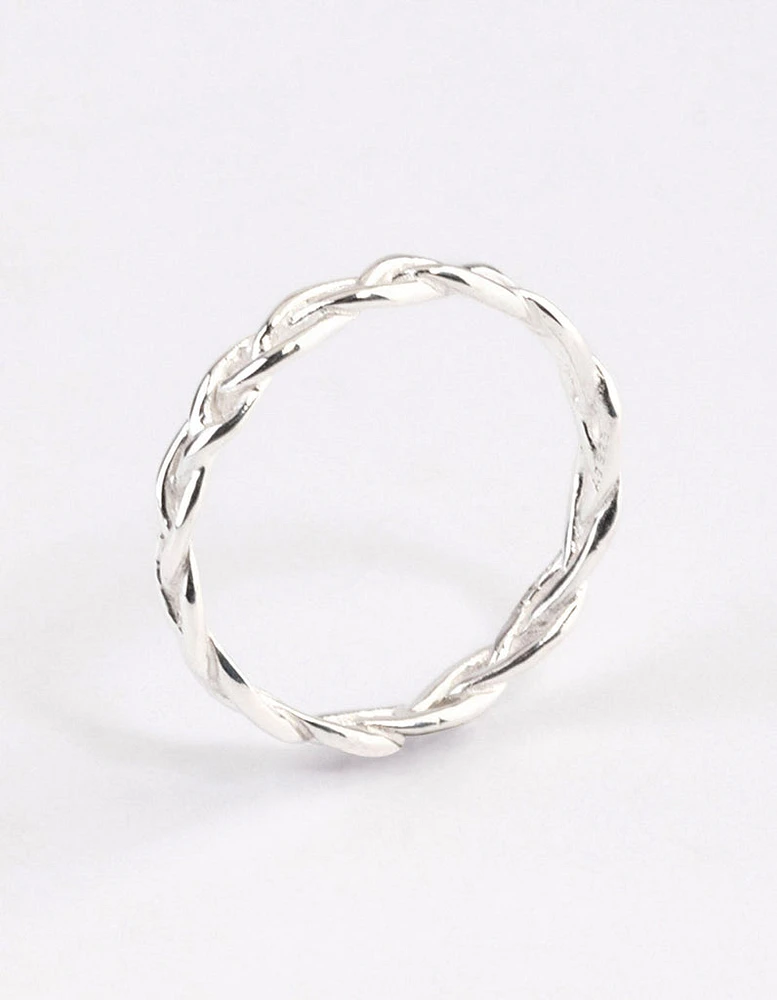 Sterling Silver Braided Ring