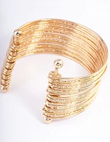 Gold Jingle Mixed Multi-Row Bracelet