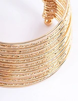 Gold Jingle Mixed Multi-Row Bracelet