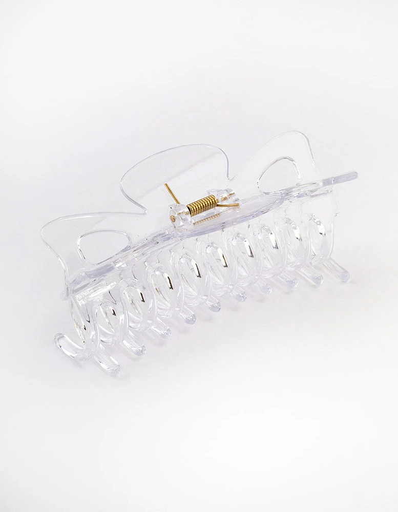 Acrylic Clear Triangle Cut Out Claw Clip