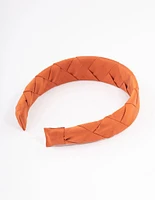 Copper Fabric Cross Wave Headband