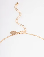 Gold Double Infinity Heart Necklace