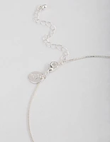 Silver Pearl Open Circle Jewellery Set