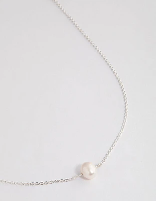 Silver Freshwater Pearl Necklace