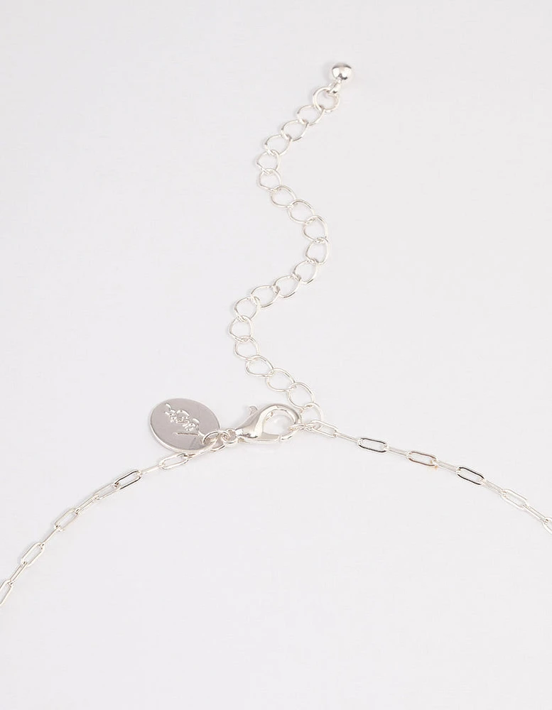 Silver Bling Snake Necklace