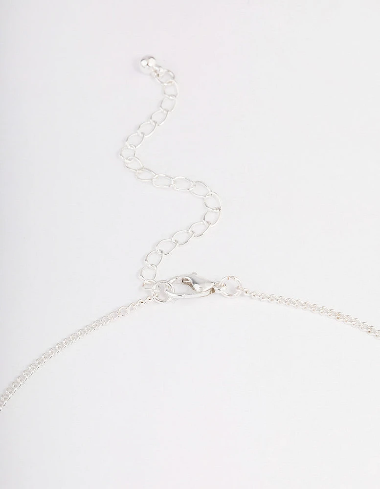 Silver Precious Lock Necklace