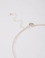 Silver Solid Disc Necklace