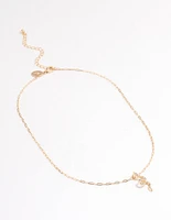 Gold Bling Snake Necklace